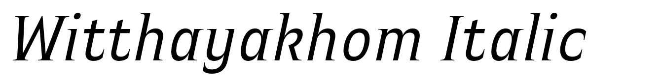 Witthayakhom Italic